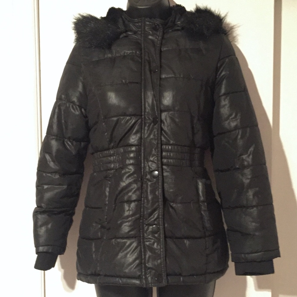 ❄️Justice Puffer Coat With Faux Fur Lining❄️
